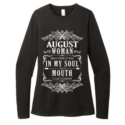 August Woman Funny Birthday Womens CVC Long Sleeve Shirt