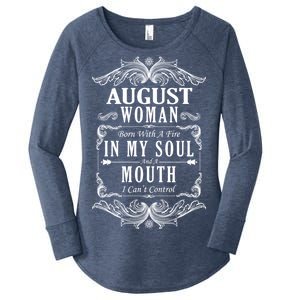 August Woman Funny Birthday Women's Perfect Tri Tunic Long Sleeve Shirt