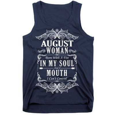 August Woman Funny Birthday Tank Top