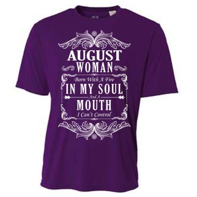 August Woman Funny Birthday Cooling Performance Crew T-Shirt