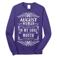 August Woman Funny Birthday Long Sleeve Shirt