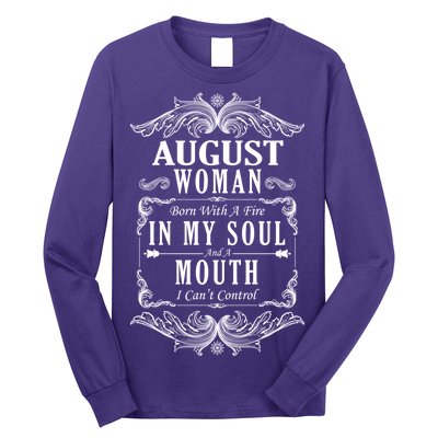 August Woman Funny Birthday Long Sleeve Shirt