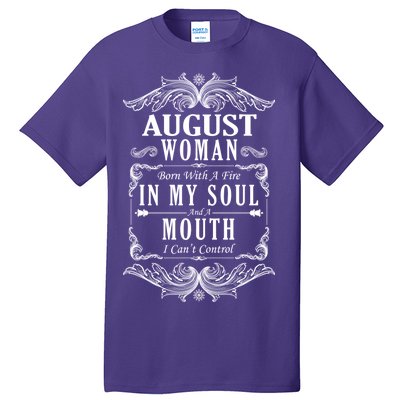 August Woman Funny Birthday Tall T-Shirt