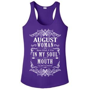 August Woman Funny Birthday Ladies PosiCharge Competitor Racerback Tank