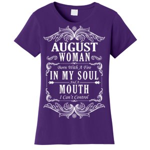 August Woman Funny Birthday Women's T-Shirt