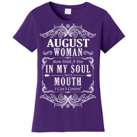 August Woman Funny Birthday Women's T-Shirt