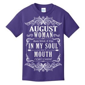 August Woman Funny Birthday Kids T-Shirt