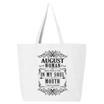 August Woman Funny Birthday 25L Jumbo Tote