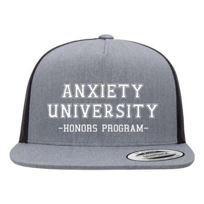 Anxiety University Honors Program Flat Bill Trucker Hat