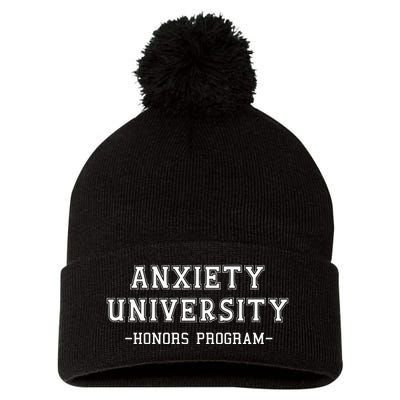 Anxiety University Honors Program Pom Pom 12in Knit Beanie