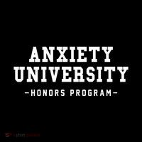 Anxiety University Honors Program Funny Mental Health Gifts Flexfit Unipanel Trucker Cap