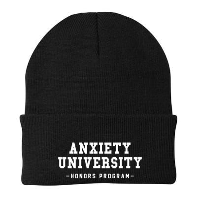 Anxiety University Honors Program Funny Mental Health Gifts Beanie