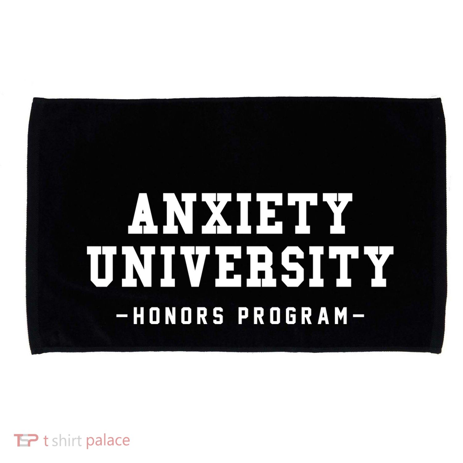 Anxiety University Honors Program Funny Mental Health Gifts Microfiber Hand Towel