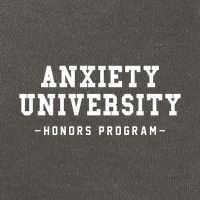 Anxiety University Honors Program Funny Mental Health Gifts Cotton Canvas Backpack