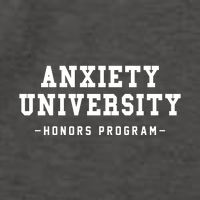 Anxiety University Honors Program Funny Mental Health Gifts Vector Backpack