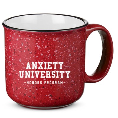 Anxiety University Honors Program Funny Mental Health Gifts 15oz Campfire Ceramic Mug