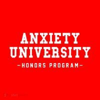 Anxiety University Honors Program Funny Mental Health Gifts 16 in Basic Backpack