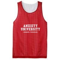 Anxiety University Honors Program Funny Mental Health Gifts Mesh Reversible Basketball Jersey Tank