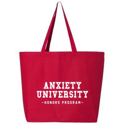 Anxiety University Honors Program Funny Mental Health Gifts 25L Jumbo Tote