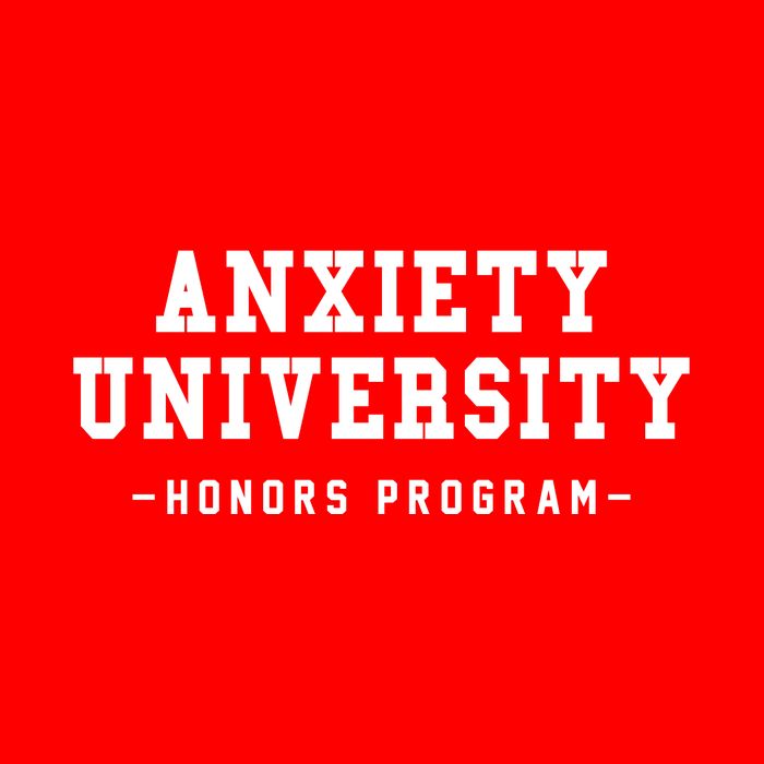 Anxiety University Honors Program Funny Mental Health Gifts Short Acrylic Beanie