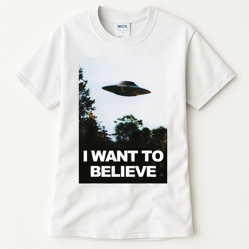 Alien Ufo Hunter I Want To Believe Tall T-Shirt