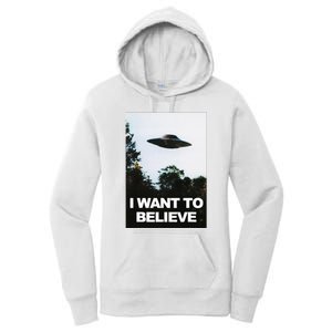 Alien Ufo Hunter I Want To Believe Women's Pullover Hoodie