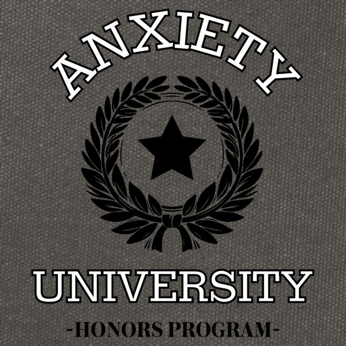 Anxiety University Honors Program Cotton Canvas Backpack