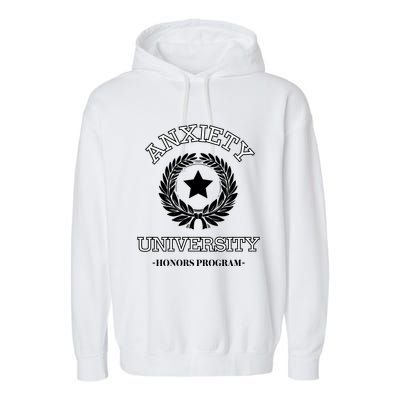 Anxiety University Honors Program Garment-Dyed Fleece Hoodie