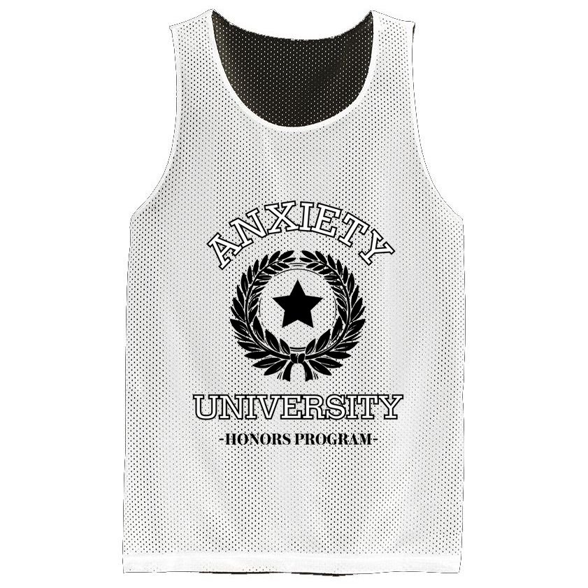 Anxiety University Honors Program Mesh Reversible Basketball Jersey Tank