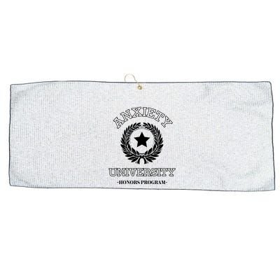 Anxiety University Honors Program Large Microfiber Waffle Golf Towel