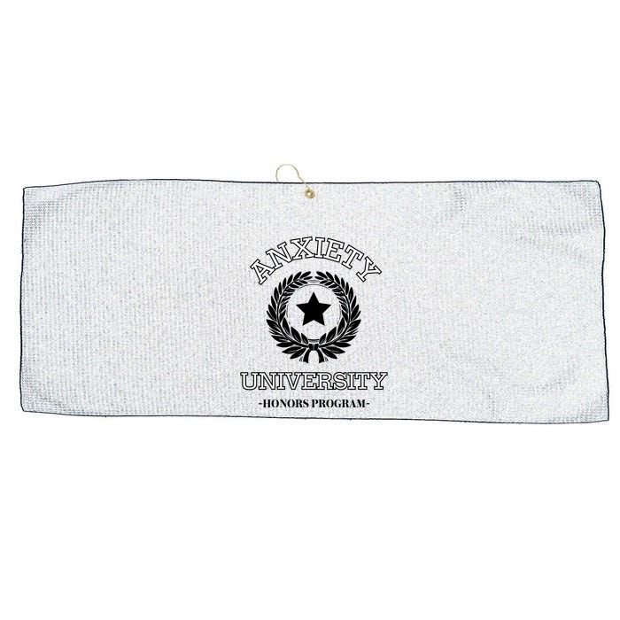 Anxiety University Honors Program Large Microfiber Waffle Golf Towel