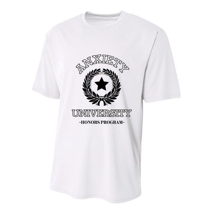Anxiety University Honors Program Youth Performance Sprint T-Shirt
