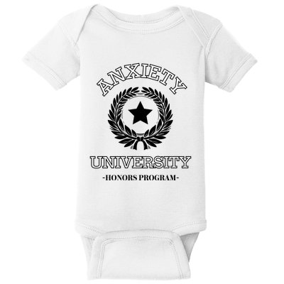 Anxiety University Honors Program Baby Bodysuit