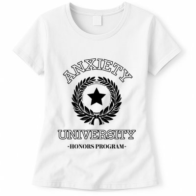 Anxiety University Honors Program Womens T-Shirt