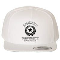 Anxiety University Honors Program Wool Snapback Cap