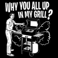 All Up In My Grill Barbecue BBQ Smoker Father's Day City Backpack