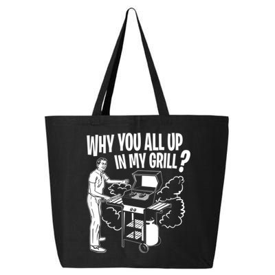All Up In My Grill Barbecue BBQ Smoker Father's Day 25L Jumbo Tote
