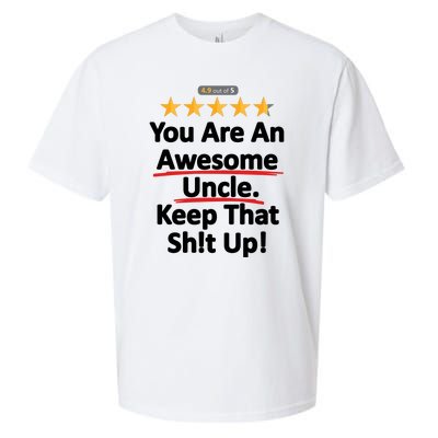 Awesome Uncle Keep That Funny Sueded Cloud Jersey T-Shirt