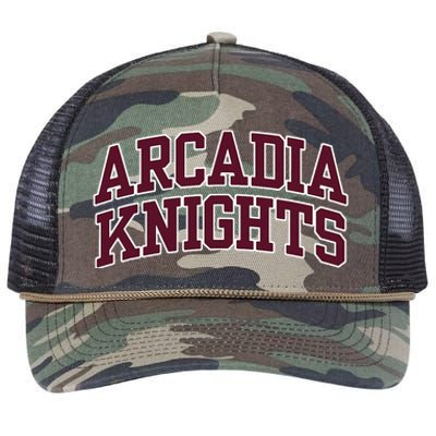 Arcadia University Knights Retro Rope Trucker Hat Cap