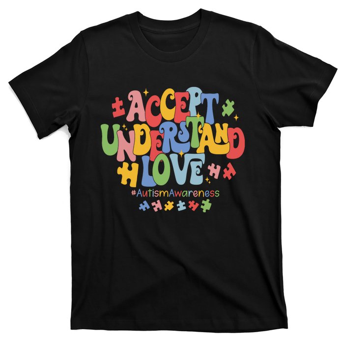 Accept Understand Love Autism Awareness T-Shirt