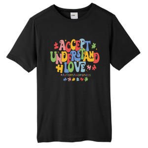 Accept Understand Love Autism Awareness Tall Fusion ChromaSoft Performance T-Shirt