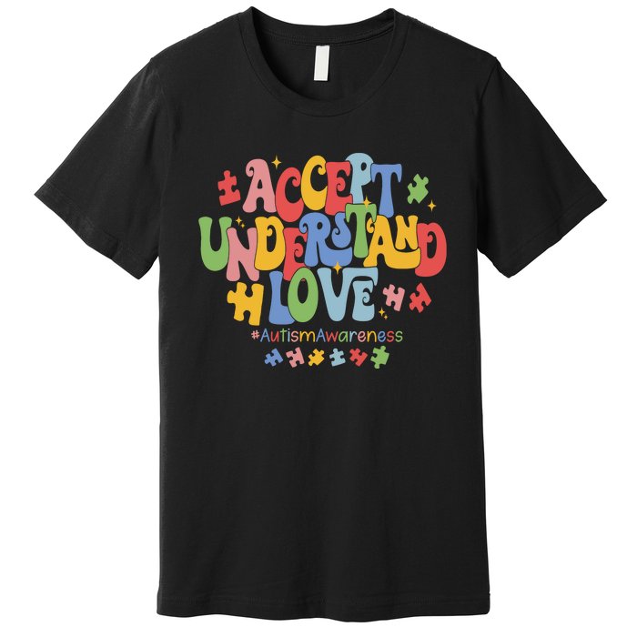 Accept Understand Love Autism Awareness Premium T-Shirt