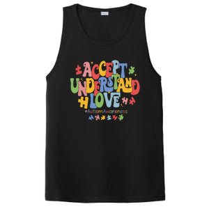 Accept Understand Love Autism Awareness PosiCharge Competitor Tank