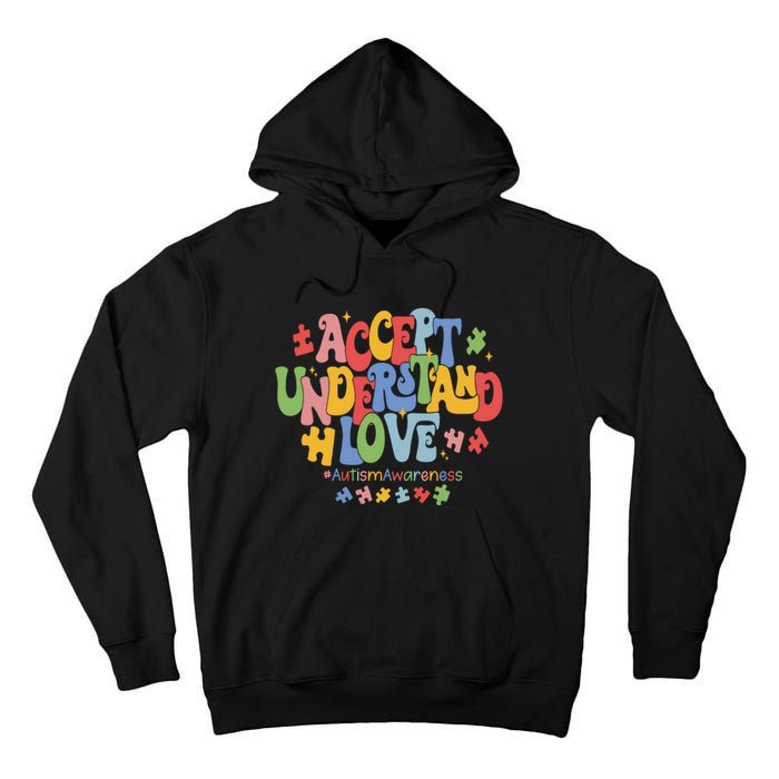 Accept Understand Love Autism Awareness Tall Hoodie