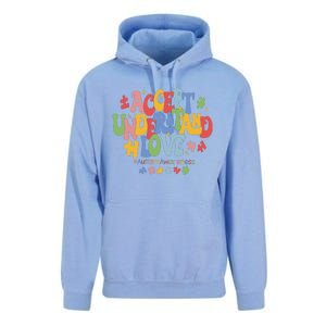 Accept Understand Love Autism Awareness Unisex Surf Hoodie