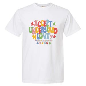 Accept Understand Love Autism Awareness Garment-Dyed Heavyweight T-Shirt