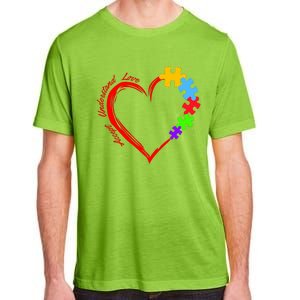 Accept Understand Love Autism Awareness Puzzle Heart Adult ChromaSoft Performance T-Shirt