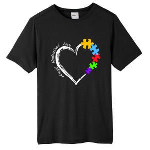 Accept Understand Love Autism Awareness Puzzle Heart Tall Fusion ChromaSoft Performance T-Shirt