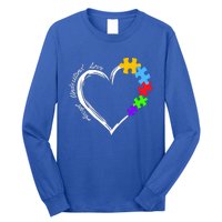 Accept Understand Love Autism Awareness Puzzle Heart Long Sleeve Shirt