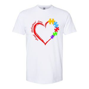 Accept Understand Love Autism Awareness Puzzle Heart Softstyle CVC T-Shirt